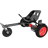 Hover-1 Beast Buggy Hoverboard Attachment | Compatible with Most 10" Electric Hoverboards, Hand-Operated Rear Wheel Control, Adjustable Frame &amp; Straps, Easy Assembly &amp; Install Hoverboard Go Kart