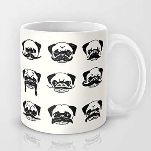 Ushopping Fun Cup - Moustaches of The Pug - Mugs