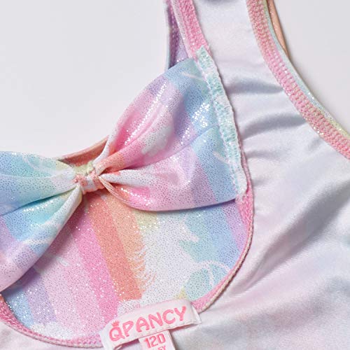 Toddler Gymnastics Leotards Colorful Rainbow Unicorn Outfits Activewear - Thumbnail 5