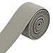 iCraft 1.5-inch Wide Colored Waistband Elastic, 2 Yards, Sewing Elastic Band-Gray