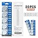 GutAlkaLi CR2450 3V Lithium Battery - 20 Pack of High-Performance CR2450 Batteries for Your Devices