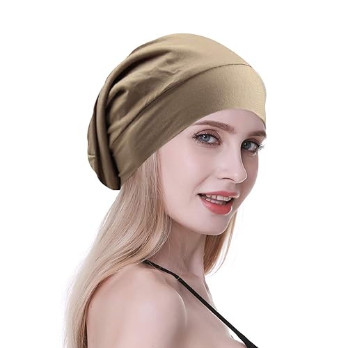 Amazon Satin Lined Winter Hats For Curly Hair Satin-Lined Beanies