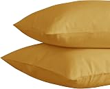 MOONLIGHT20015 King Duvet Cover Set Ochre Solid Microfiber 2 Pillowcases view 7