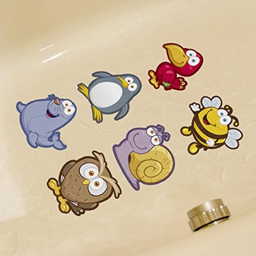 CoSopo Smiley Face Series Non Slip Bath Tub Tattoos Tub Stickers Tub Decals Tub Appliques 2 Pack (2, Bird)