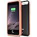 iPhone 6S Battery Case - iPhone 6 Battery Case, Trianium Atomic S Portable Charger for Apple iPhone 6 6S Battery Charging Case (4.7 Inches)[Black/Orange]- 3100mAh External Protective Juice Power Bank Charger[MFI Certified]