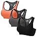 STENFFY Racerback Sports Bras Activewear Medium High Impact For Fitness Workout Yoga Gym 3 Packs