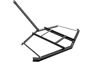 ONECHOI Driveway Drag 66" Width, Tow Behind Drag Harrow 35" Length, 4" Height, Driveway Tractor Harrow w/ Tine Toothed Struct