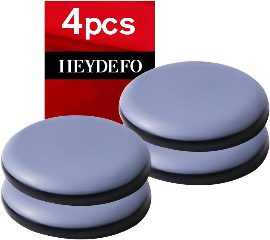 Furniture Sliders For Carpet And Hardwood Floors Adhesive Furniture Glides Self-Stick Furniture Sliders pads (round50mm, 4)