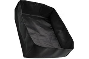 SundiooK Vinyl Record Player Cover Oxford Cloth Turntable Dust Cover for Protection for Most Standard Models Black 18.9 x 15.