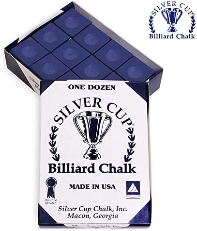 SILVER CUP Billiard CHALK - ONE DOZEN (Purple)