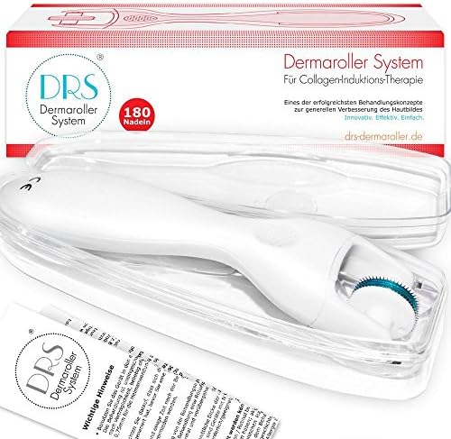 DRSDermaroller with 180 needles for small areas and eye area, replaceable attachment, needle length:0.20mm