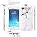 iPhone 7 Plus Case, JAHOLAN White Marble Design Clear Bumper Glossy TPU Soft Rubber Silicone Cover Phone Case for Apple iPhone 7 Plus (2016) / iPhone 8 Plus (2017)