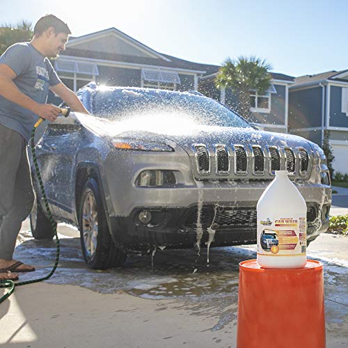 Sheiner's Premium Car Wash Soap and Car Shampoo - No Towel Dry Spot Free Cleaning - Compatible with Car Wash Sprayer Machines - 1 Gallon Concentrated Formula Makes Up to 64 Gallons - Thumbnail 2