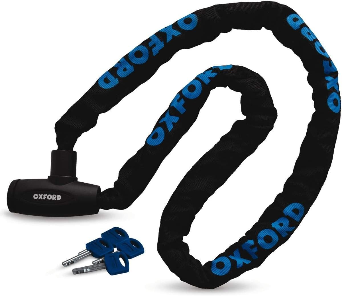 Oxford OF178 GP Chain Lock ,Black,1.5m x 8mm