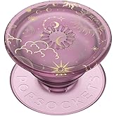 PopSockets Translucent Phone Grip with Expanding Kickstand, PopSockets for Phone, Adhesive Grip, Translucent PopGrip - Celestial Mauve