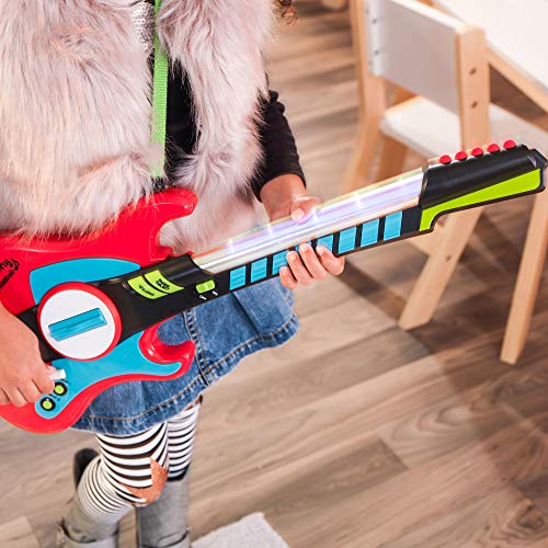 KidKraft Lil' Symphony Electric Guitar Toy with Lights, Sounds and Adjustable Strap, Gift for Ages 3+, Amazon Exclusive