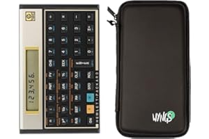 HP 12C Financial Calculator + WYNGS Protective Case Black