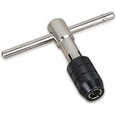 TADOFEM 1/4 Inch T-Handle Tap Wrench, Adjustable T-Handle Tap Wrench | Adjustable Tap Handle Wrench Tap Wrench For Taps, Reamers, Screw Extractors, Drills