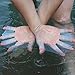 TRENDBOX Swim Swimming Soft Silicone Gear Paddle Fins Fingers Hand Palm Webbed Flippers Training Gloves Water Resistance