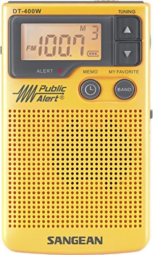 Sangean Dt 400w Am Fm Digital Weather Alert Pocket Radio Amazon Com Tr