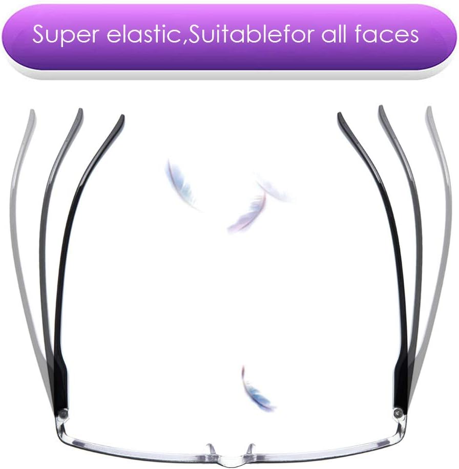 TERAISE 4PCS Fashion Anti-blue light Reading Glasses Men Women Computer Reader(2.0X): Health & Personal Care
