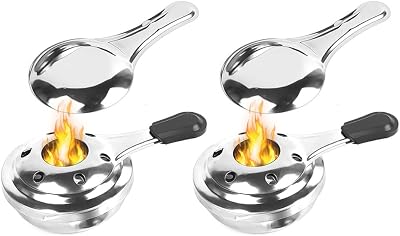 Lixada Stainless Steel Alcohol Cooker Portable Fondue Burner Camping Spirit