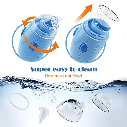 Berrcom Baby Nasal Aspirator, Electric Safe Hygienic Nose Cleaner Nose Cleaner Snot Sucker for Newborns Infant Toddlers - Battery Operated