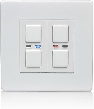Lightwaverf Jsjslw420wh 2 Gang 1 Way 250 W Master Light