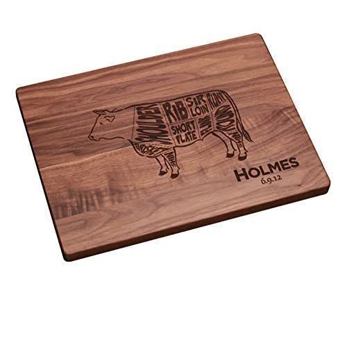 Personalized Cutting Board Beef Cuts Handmade