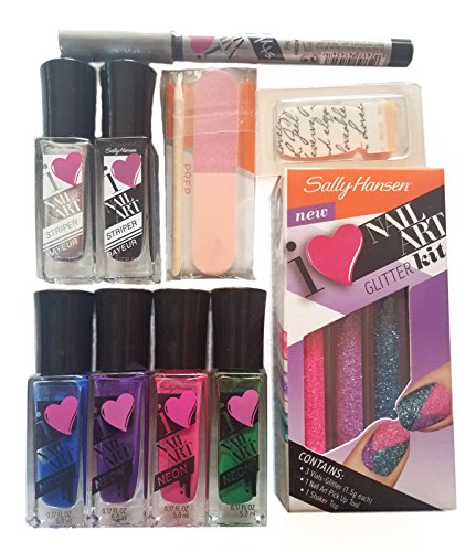 Sally Hansen Glitter Nail Art Kit Review Channel Updates Youtube