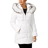 Laundry by Shelli Segal Women's Stretch Quilted Puffer Coat – Heavyweight Winter Jacket Faux Fur Hood