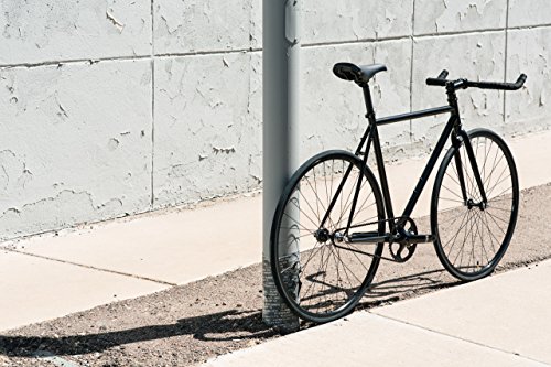 State Bicycle 6.0 Fixed Gear/Single Speed Bike Bullhorn, Matte Black, 55cm/Medium - Thumbnail 7