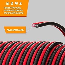 GS Power GS 18 AWG (American Wire Gauge) 200 FT Red