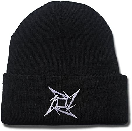 Metallica Star Logo Beanie Fashion Unisex Embroidery Beanies Skullies Knitted Hats Skull Caps