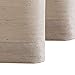 jinchan Linen Textured Curtains for Living Room 84 inches Long 1 Pair Jacquard Window Treatment Set for Bedroom Drapes Beige