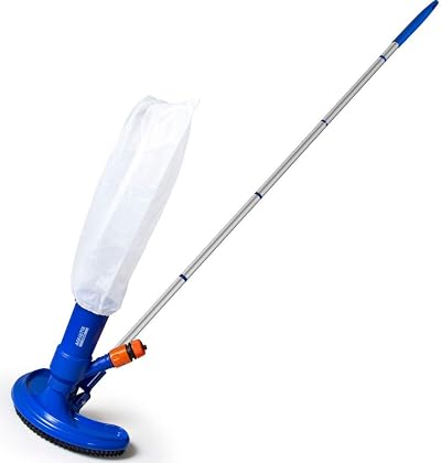 Aquatix Pro Pool Vacuum Cleaner Kit w/Brush & 5 Section Pole