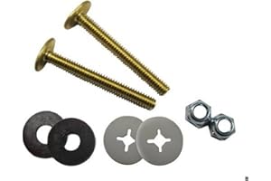 Kissler & Company Inc. 68-9138 Closet Bolt Set, Solid Brass