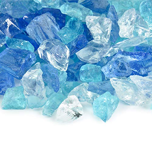 Frosted Rivers Crushed Fire Glass Blend For Indoor And Outdoor