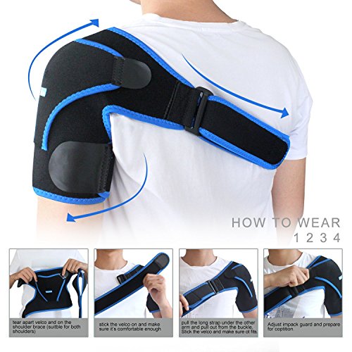 Shoulder Stability Brace with Pressure Pad by Babo Care Breathable