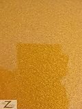 VINYL FAUX FAKE LEATHER SPARKLE GLITTER FABRIC - Gold - 54