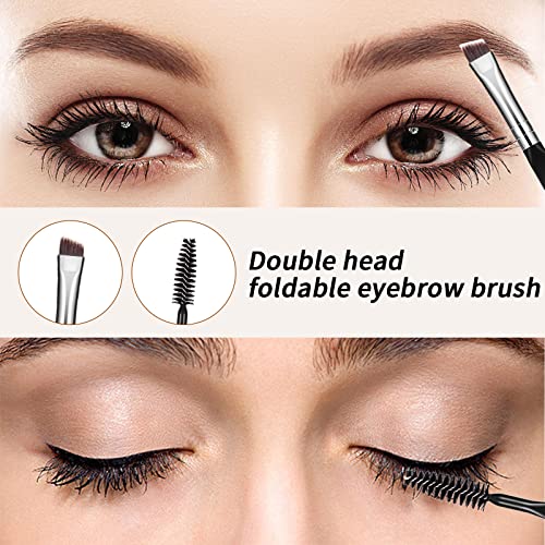 MSQ Eyebrow Brush and Comb Folding Eyelash Brush Eyelash Separator Eye