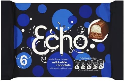 Fox's Echo Biscuits 6 Bars x 23 g (Pack of 24, Total 144 Bars)