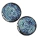 Pair - Obsidian Glass Essential Oil Ear Plugs Organic Handmade Ceramic double-flared body jewelry
