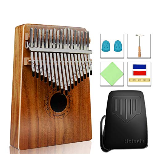 17 Keys Kalimba Thumb Piano, Protable Finger Piano with EVA Waterproof Hard Protective Case, Gift for Kids Adult Beginners