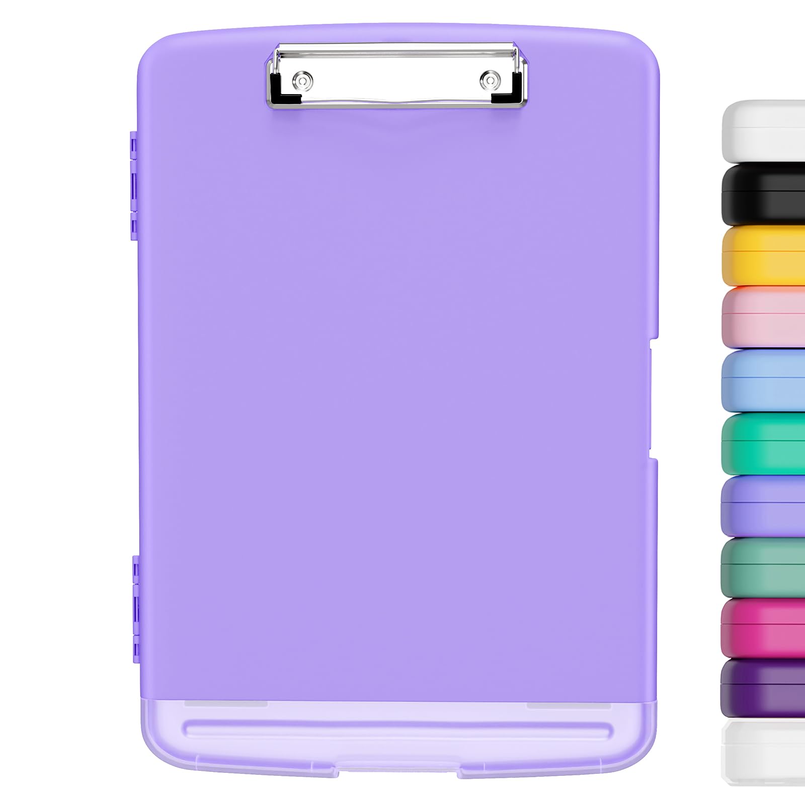Hongri Clipboard with Storage with Pen Holder, Folder Nursing Clip Board 8.5 x 11 Foilo-Side Opening, High Capacity, Light Weight for Teachers, Classroom. Size 14 x 9.6 x 1.2 in(Purple) — image 1