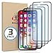 MANTO 3 Pack Screen Protector for iPhone 11 Pro, iPhone Xs, iPhone X 5.8 inch Full Coverage Tempered Glass Film Edge to Edge Protection