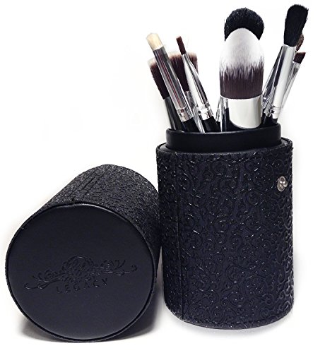 Best Makeup Brush Set Professional 10 Piece Cosmetic Tool Kit with Kabuki & Concealer Brushes, Bonus Travel Case and Gift Box