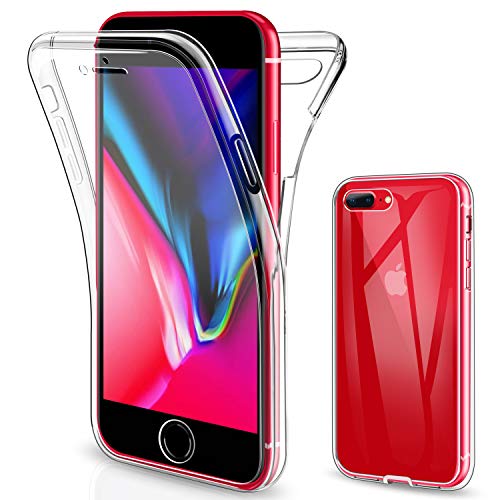 SOGUDE Cover Compatibile con iPhone 7 Plus, Cover Compatibile con iPhone 8 Plus, Custodia Transparent 360°Full Body…