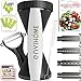 All New 4-in-1 enviHome Vegetable Spiralizer Super Zoodle Maker with Bonus Recipe E-Book - The Best 4 Blade Spiral Veggie Slicer 2016 - Zucchini Spaghetti Pasta Noodle Cutter & Ceramic Peeler Bundle