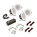 Pyle 3″ Bluetooth Flush Mount in-Wall in-Ceiling 2-Way Home Speaker System Built-in LED Lights Aluminum Housing Spring Loaded Clips Polypropylene Cone & Tweeter Stereo 200W, Set of 4 (PDIC4CBTL3B)thumb 2